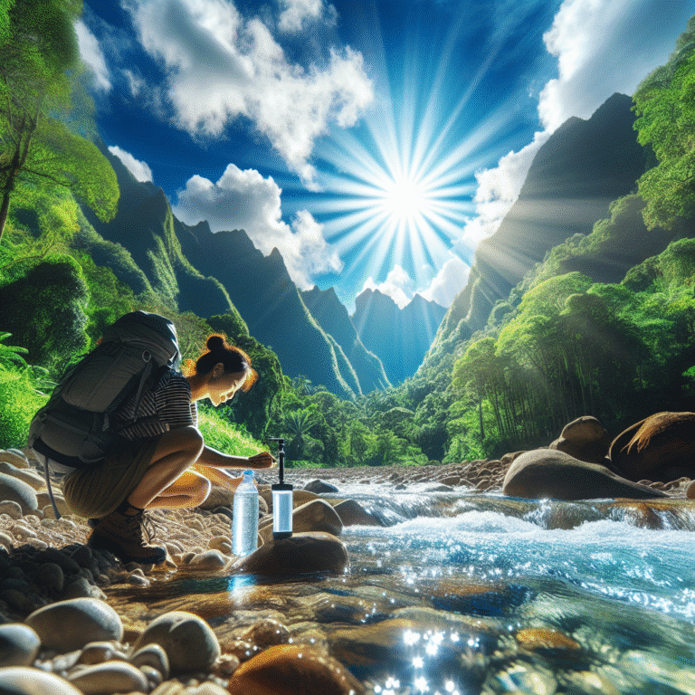 Safe Methods for Filtering River Water While Hiking