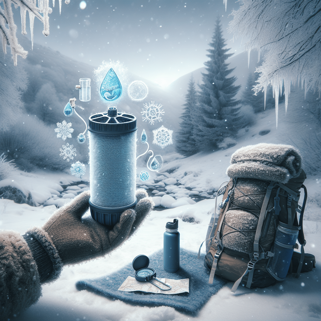 protecting water filters from freezing during winter hikes