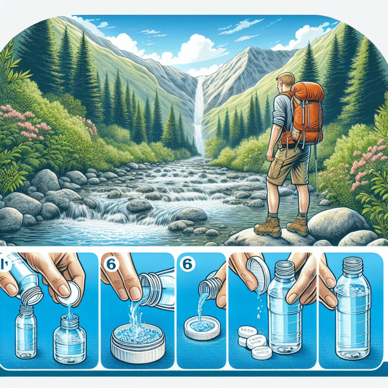 step-by-step guide to using water purification tablets