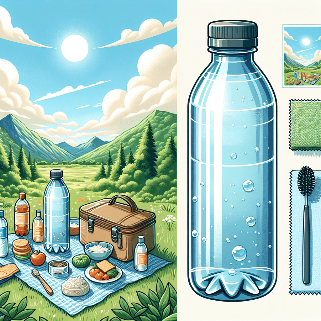keeping water bottles clean during outdoor trips