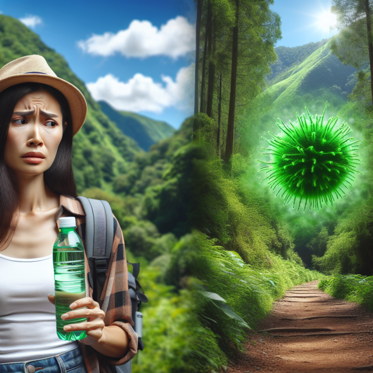 recognizing symptoms of drinking contaminated water while hiking