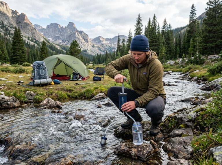 portable water filtration system for camping