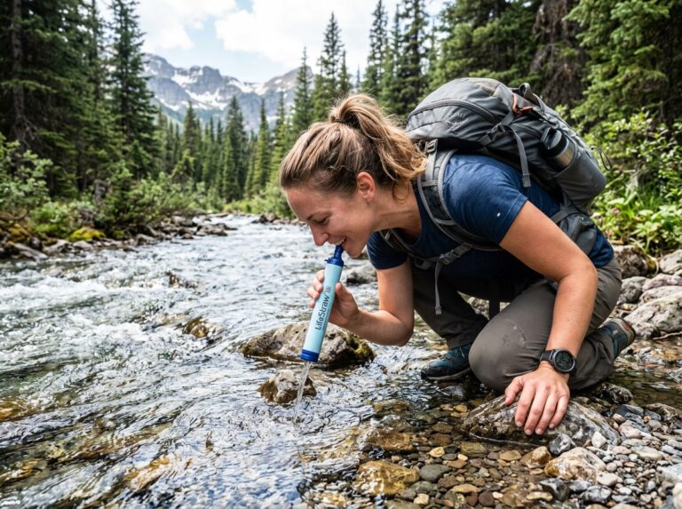 portable water filter straw