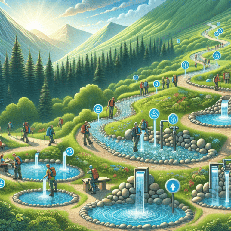 planning effective water stops on long hikes