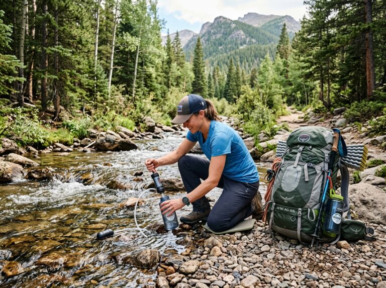 portable water filter for camping