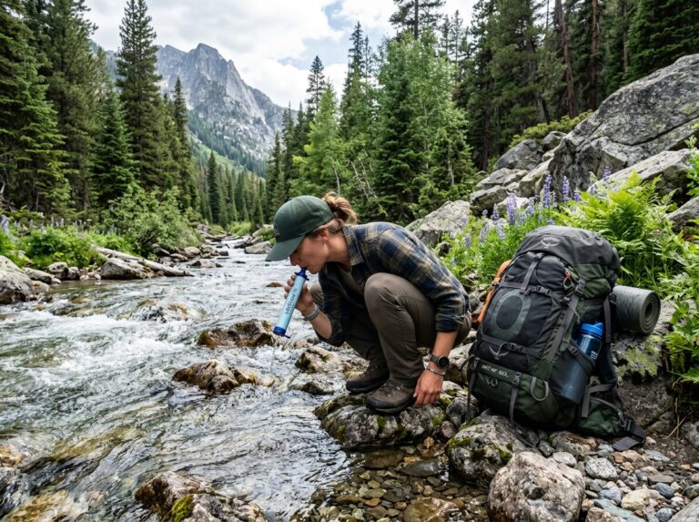 portable water purification device