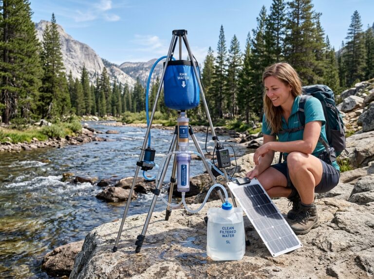 solar gravity water filter