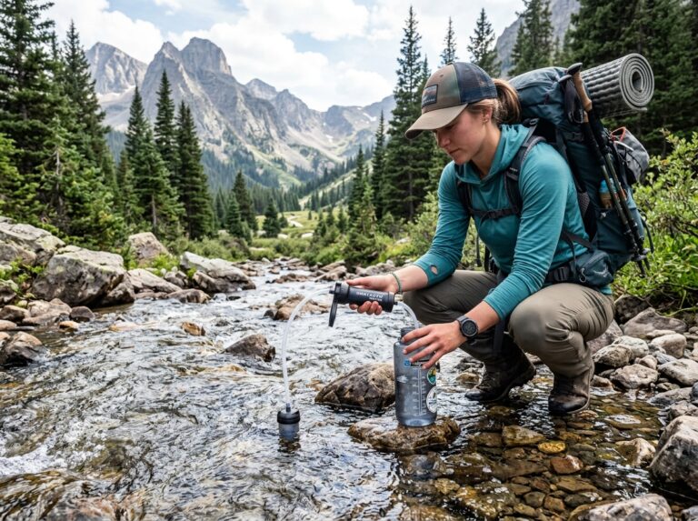 portable camping water filter