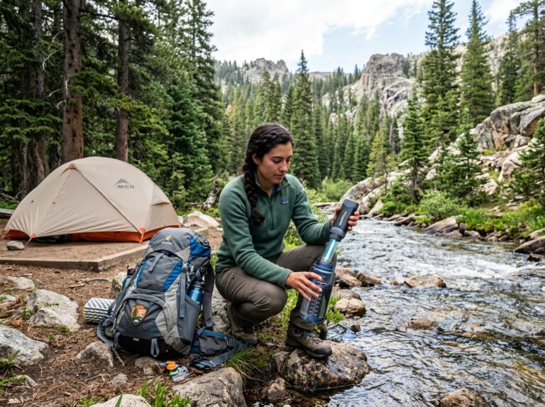 ultraviolet water purifier camping
